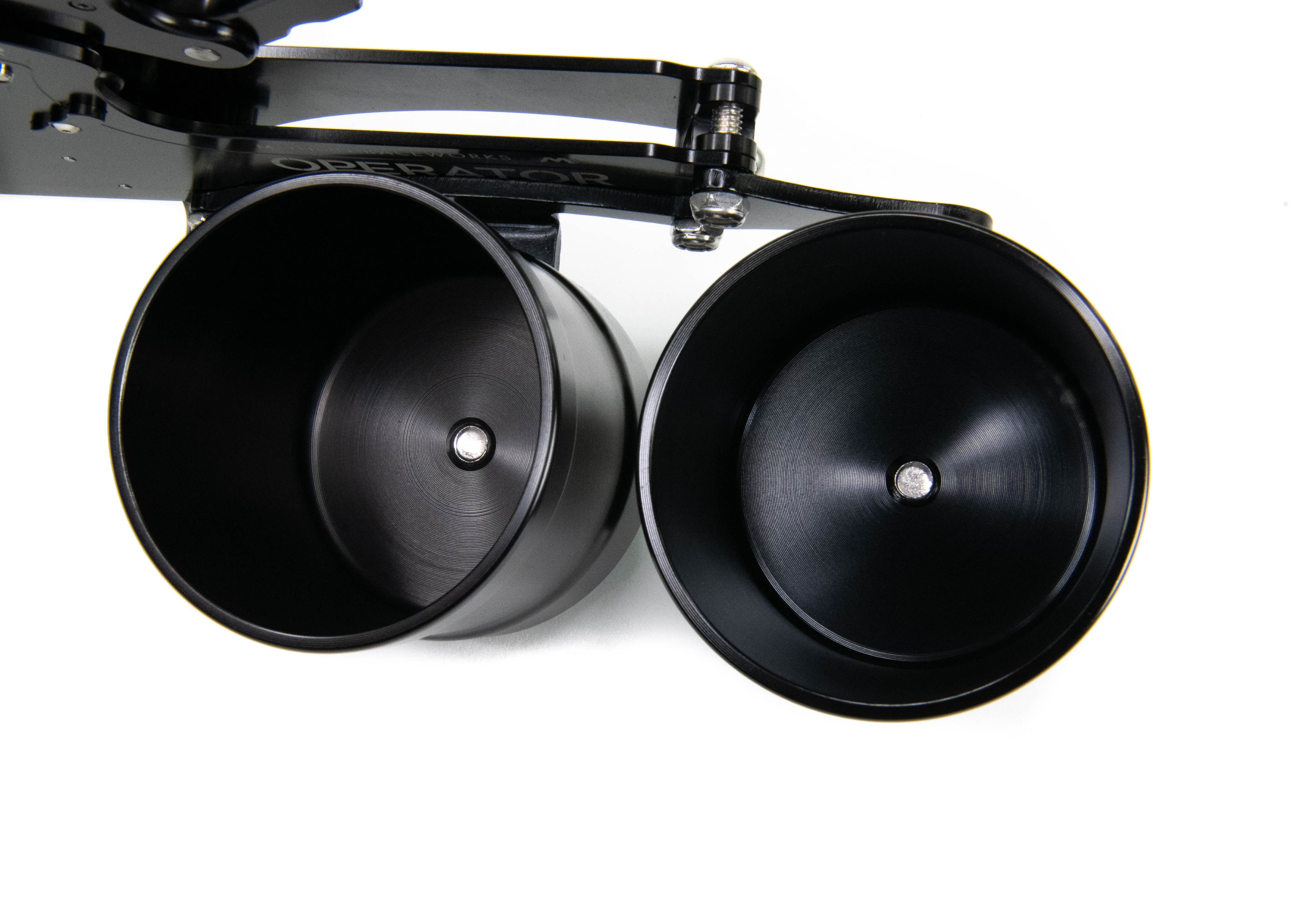 Operator Series Dual Billet Cup Holder Attachment for Front Exit Cable Shifter-Motion Raceworks-Motion Raceworks