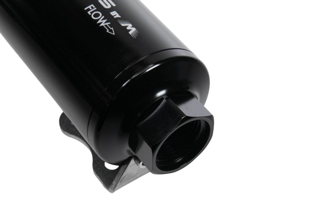 Fluidworks Dual Inlet 12GPM Post Fuel Filter w/ Mount (10 micron) - Motion Raceworks