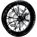 TRZ 326-MUS-31 (79-04 Mustang) 3" Drop Billet Spindle 2 Piston Spindle Mount Wheel Front Brake Kit - Motion Raceworks