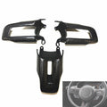 MUSTANG 15-23 CARBON FIBER STEERING WHEEL BUTTON TRIM REPLACEMENT