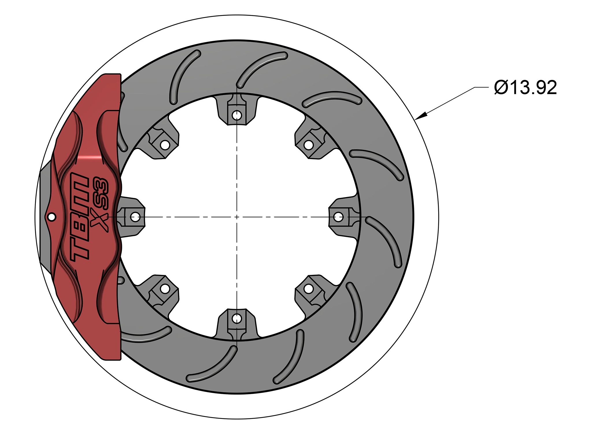 Rear XS3 Extreme Street Brake Kit (GM 10/12 Bolt C Clip Eliminator) - Motion Raceworks