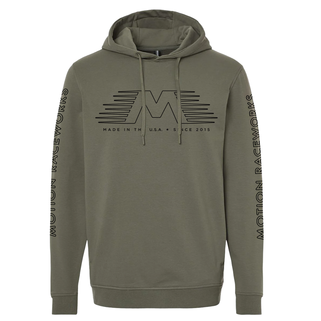 Motion Diamond Performance Hoodie Green Color - Motion Raceworks