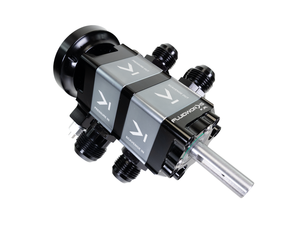 Fluidworks 2 Stage Belt Drive Racing Oil Pump (Standard Rotation) 5-200 - Motion Raceworks