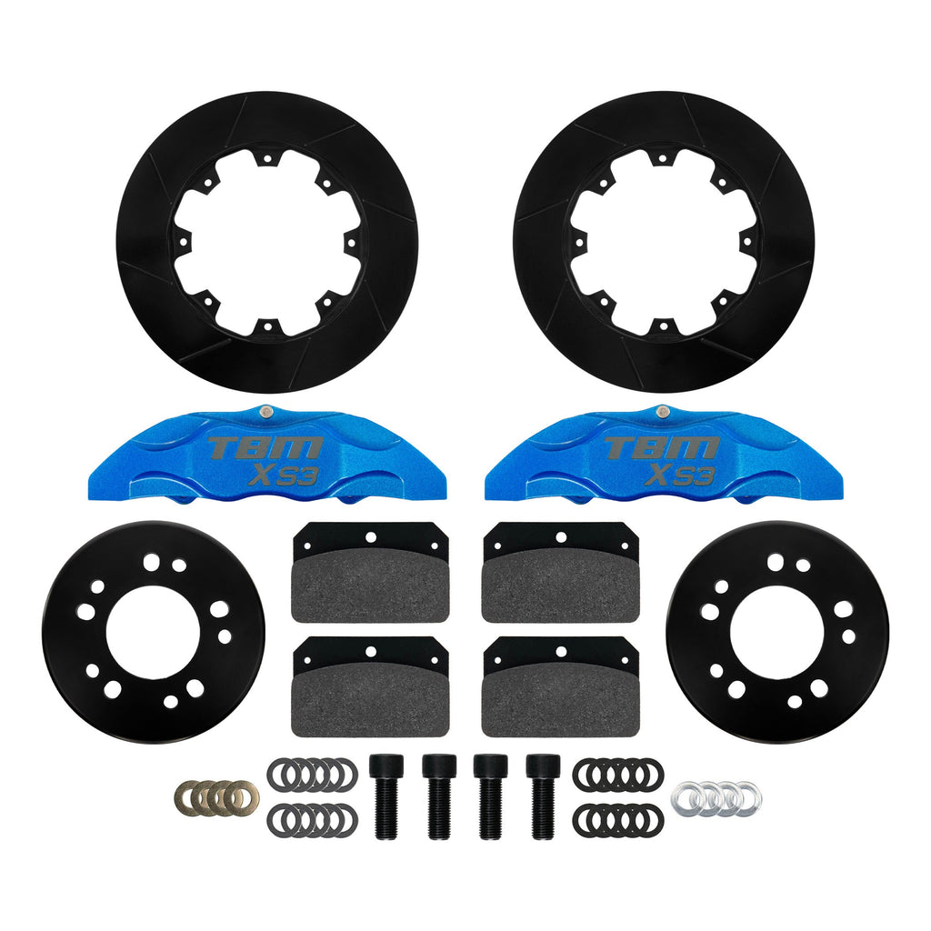 Rear XS3 Extreme Street Brake Kit (9" Old Big Ford Housing Ends) - Motion Raceworks