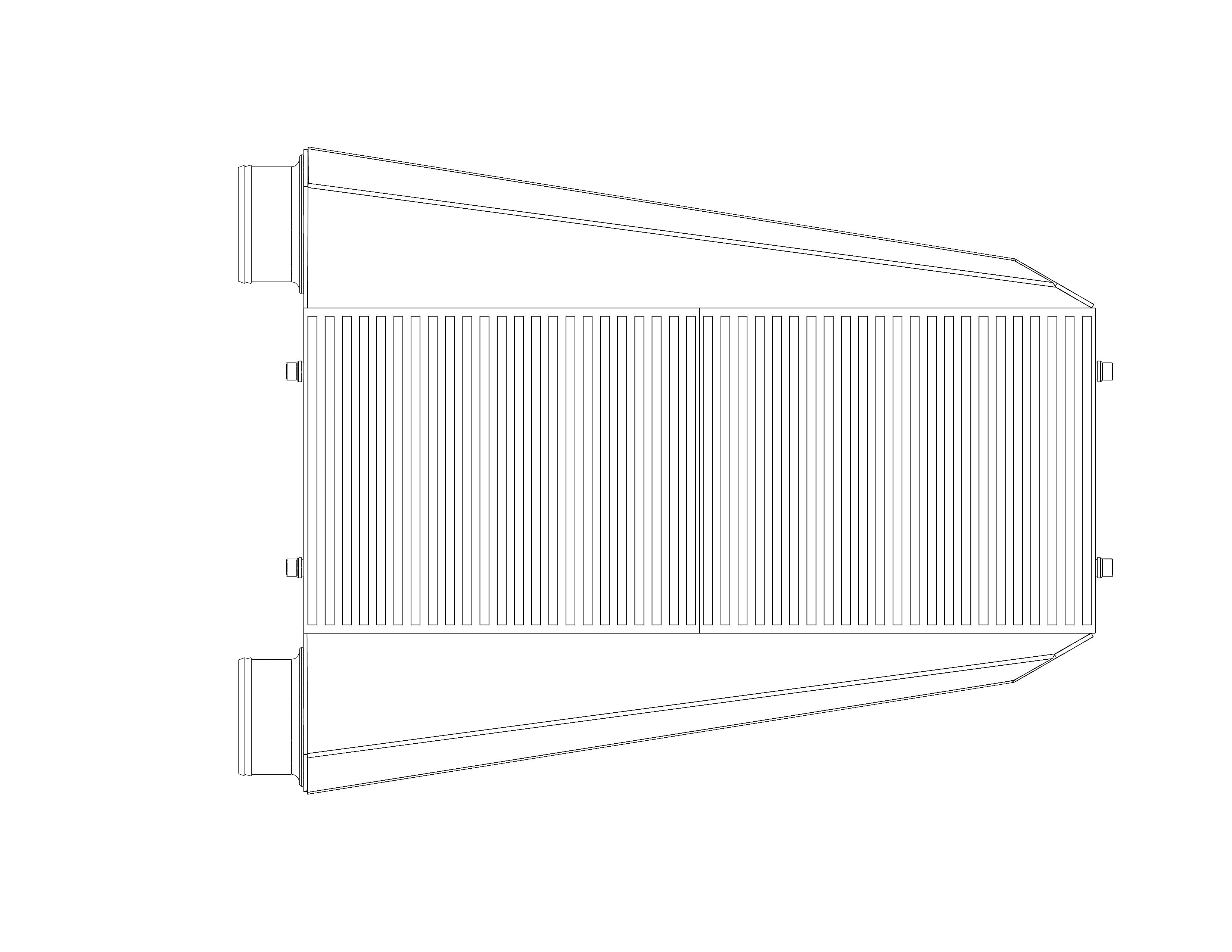 CTS-V V2 Single Inlet/Outlet Intercooler