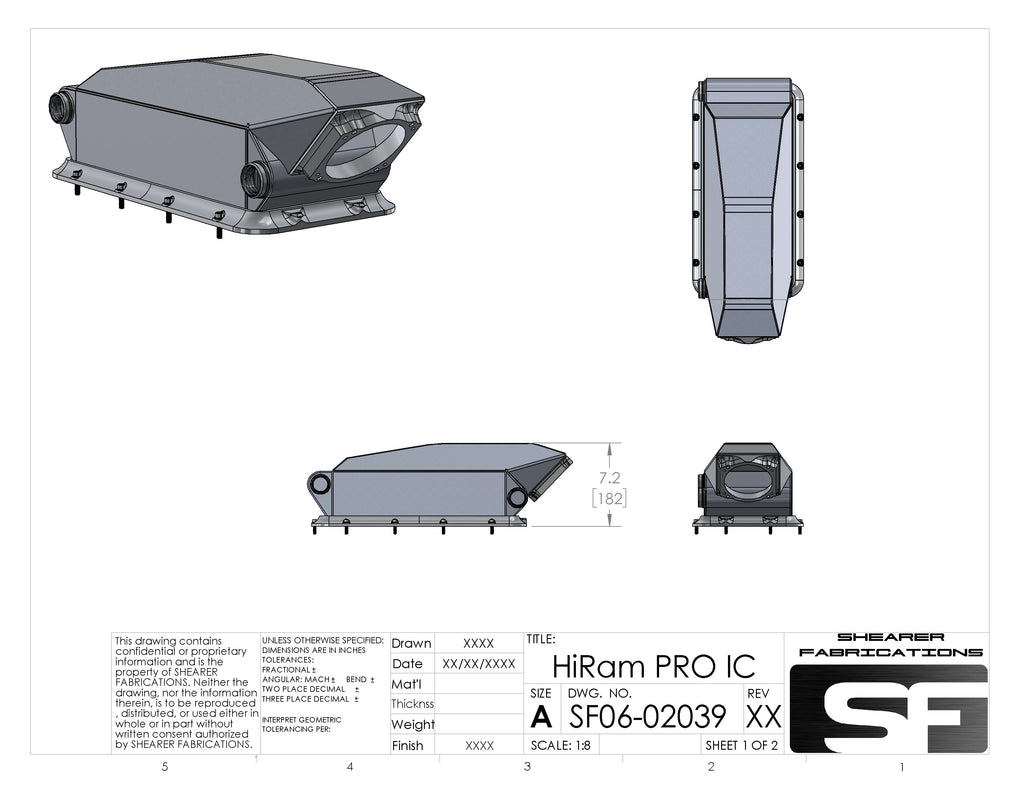 Pro/Series Hi-Ram Intercooler, 2300hp