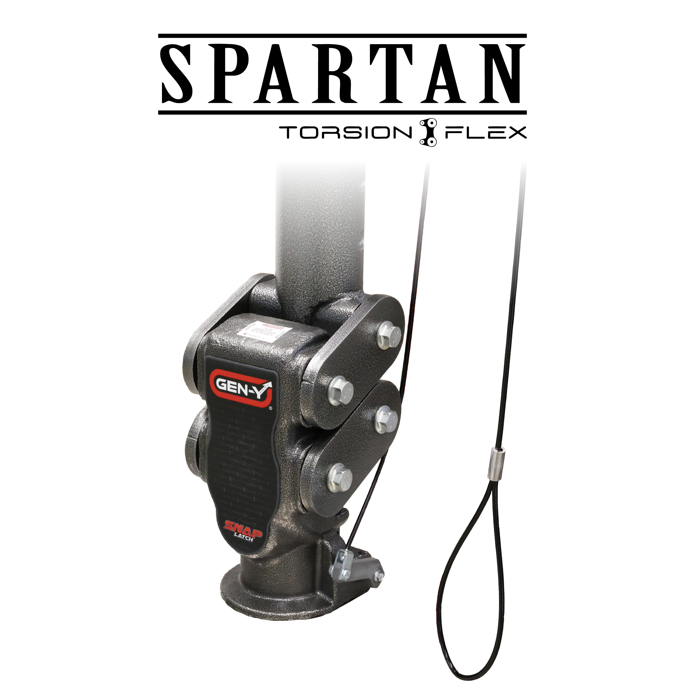The SPARTAN (Torsion-Flex) Gooseneck Coupler with SnapLatch