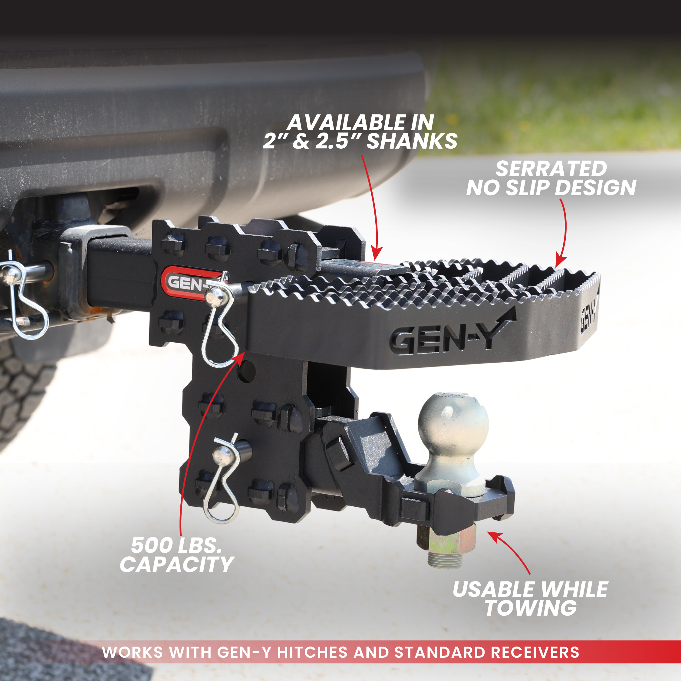 Serrated Hitch Step