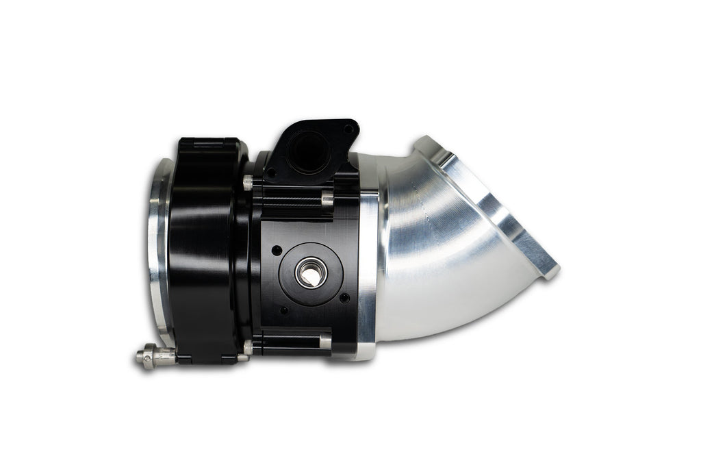 Billet Elbow Godzilla / Mod Motor 45 degreee angle to ICON 92mm Throttle Body Adapter 12-10018BLK-Motion Raceworks-Motion Raceworks