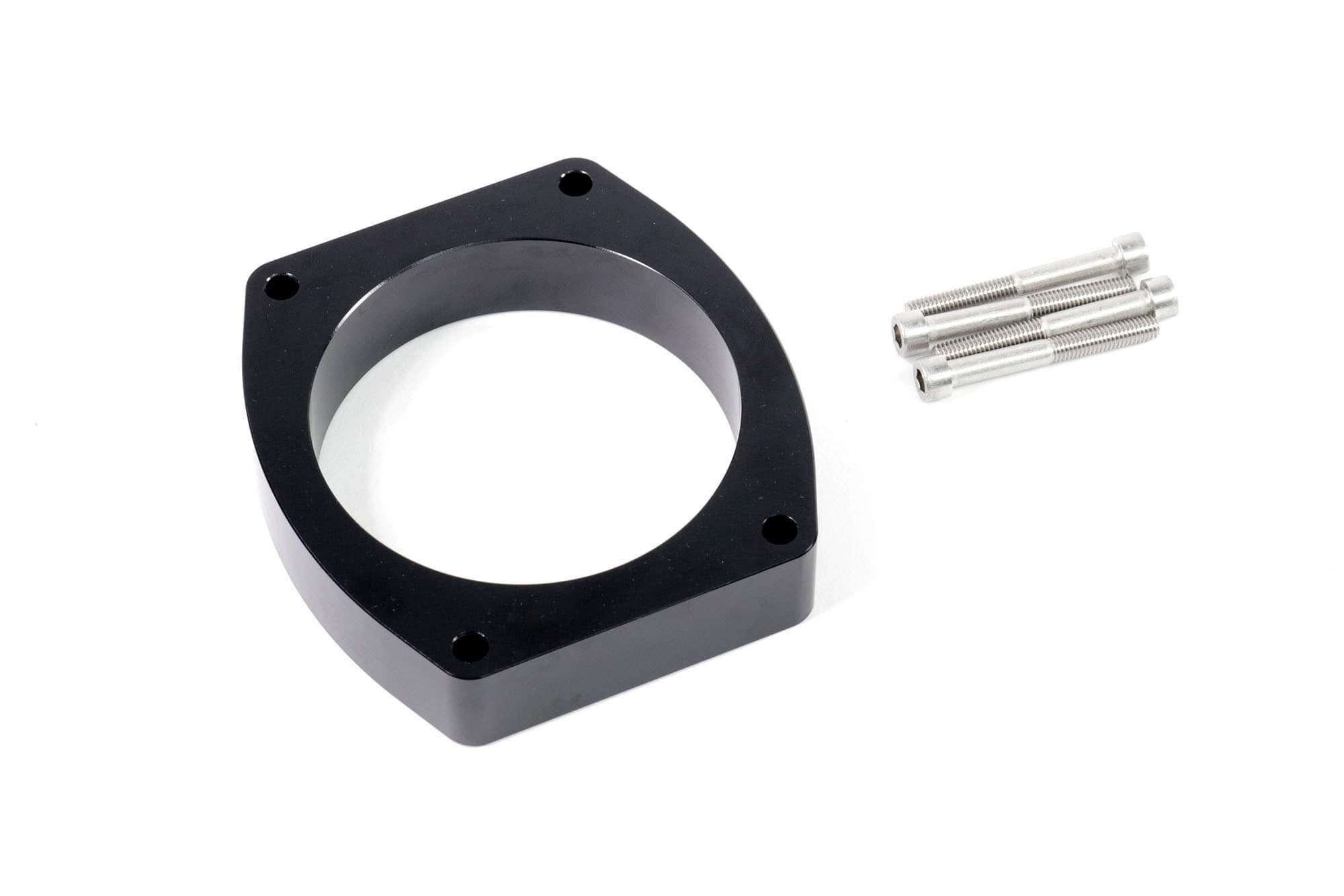 92mm 1" Throttle Body Spacer (LS 4-Bolt Pattern) 10-13017BLK-Motion Raceworks-Motion Raceworks