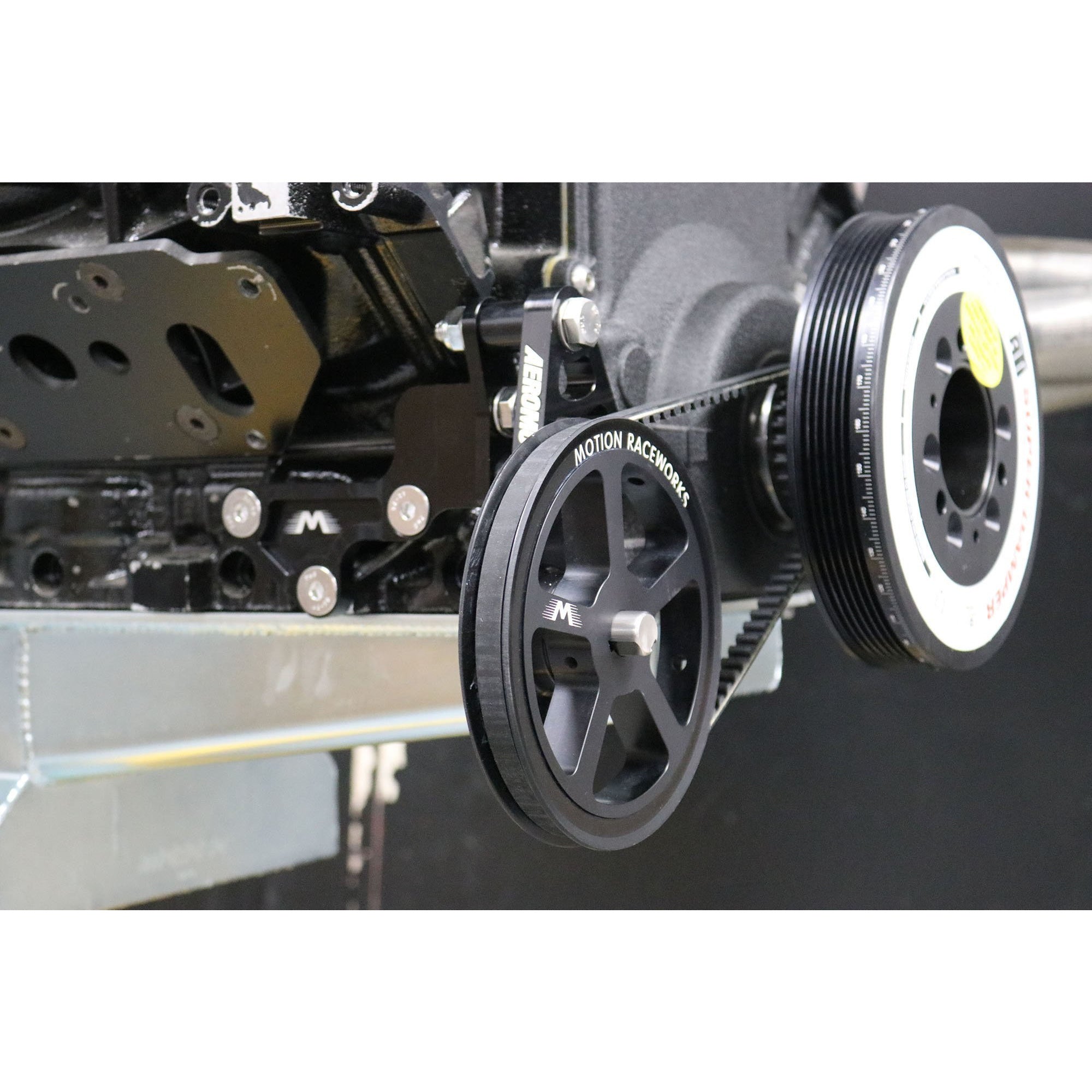 Motion Raceworks Passenger Side Cable Drive LS Mechanical Fuel Pump Bracket Corvette Spacing-Motion Raceworks-Motion Raceworks