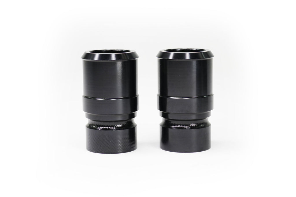 Billet Burn Down Breather Quick Release Fittings Black Anodized (Pair) 32-130BLK-Motion Raceworks-Motion Raceworks