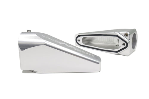 Billet Burn Down Breather Quick Release Fittings Clear Anodized (Pair) 32-130-Motion Raceworks-Motion Raceworks