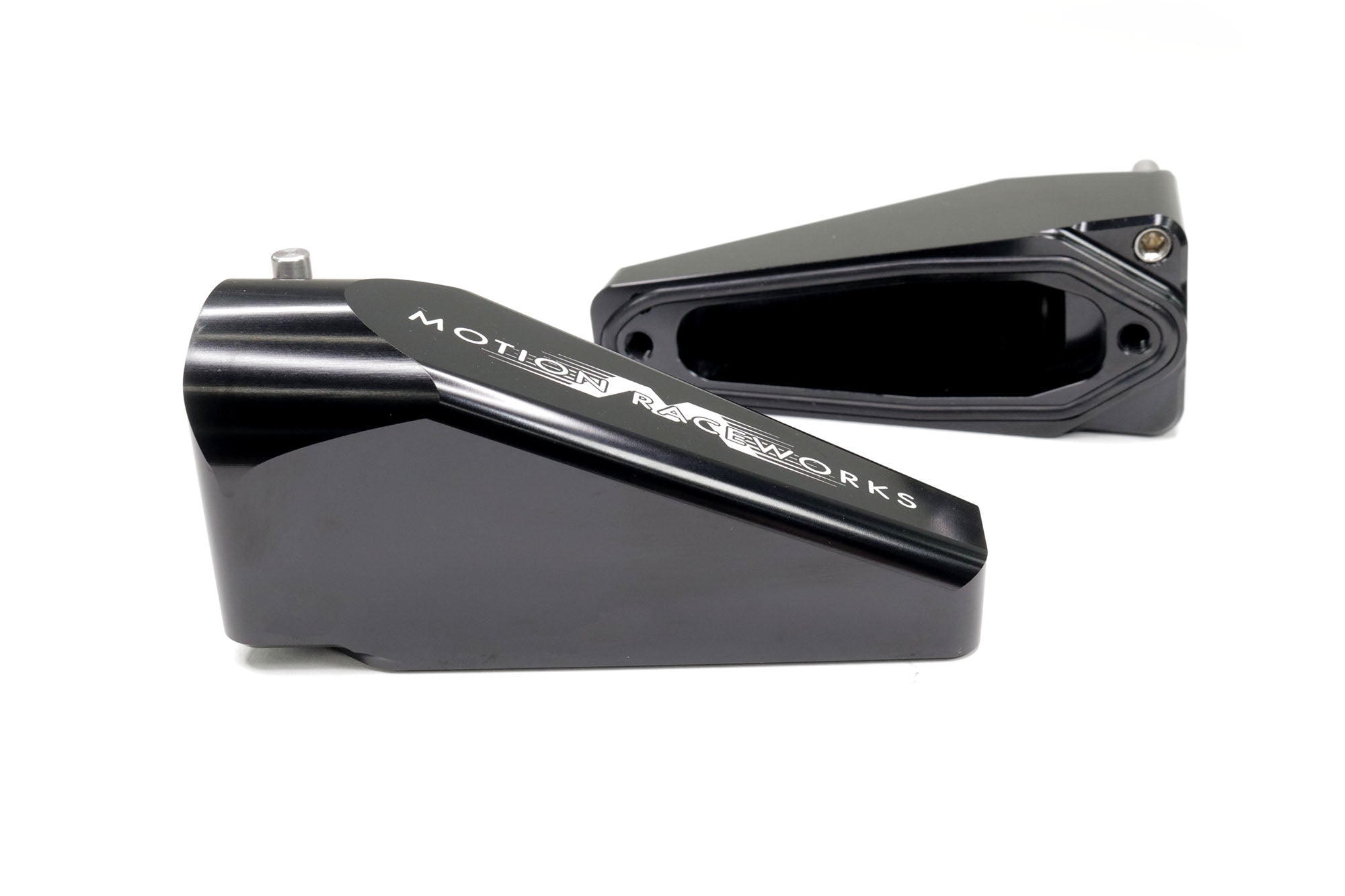 Billet Burn Down Breather Quick Release Fittings Black Anodized (Pair) 32-130BLK-Motion Raceworks-Motion Raceworks