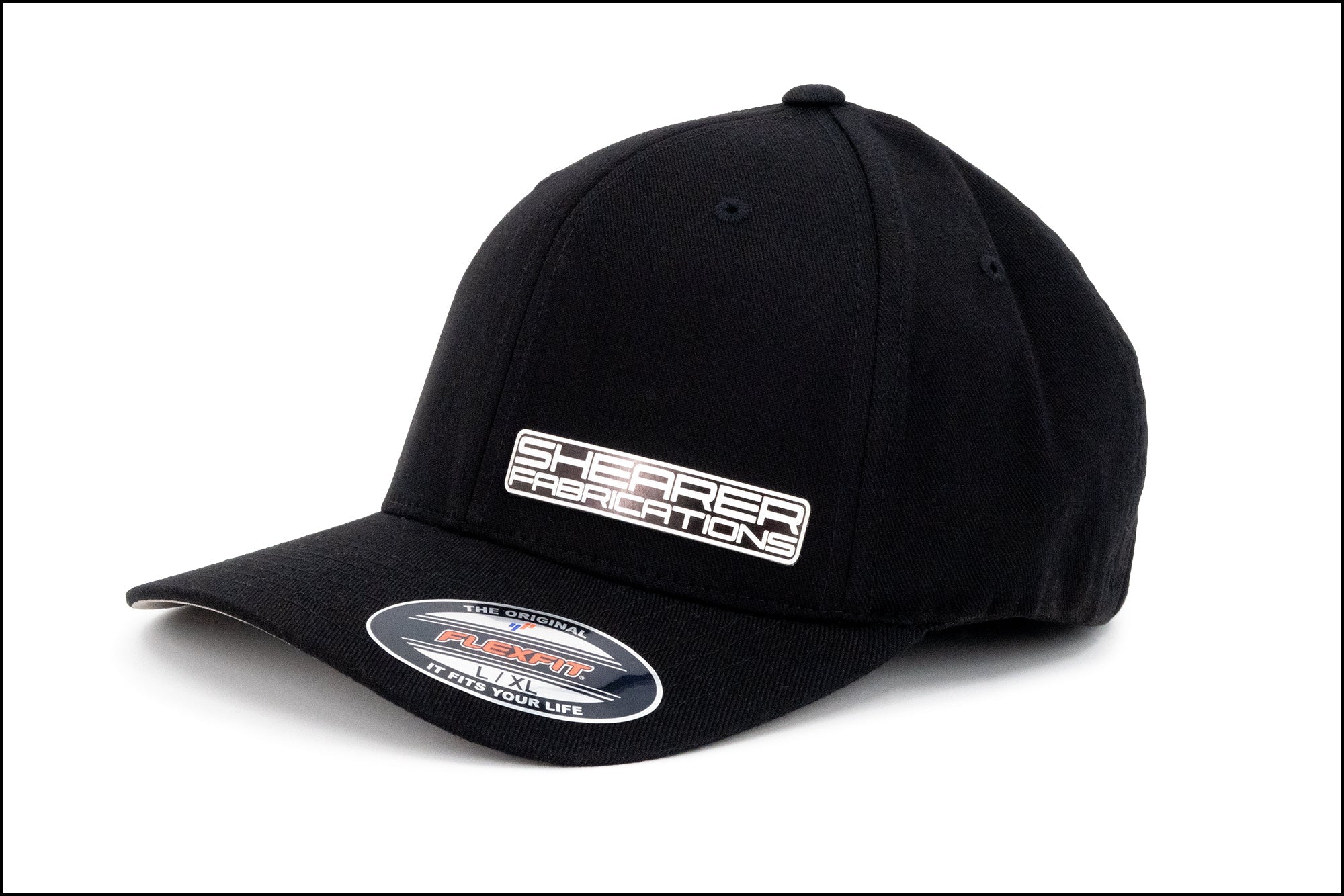 Shearer Fab B&W Patch, Black Flex Fit