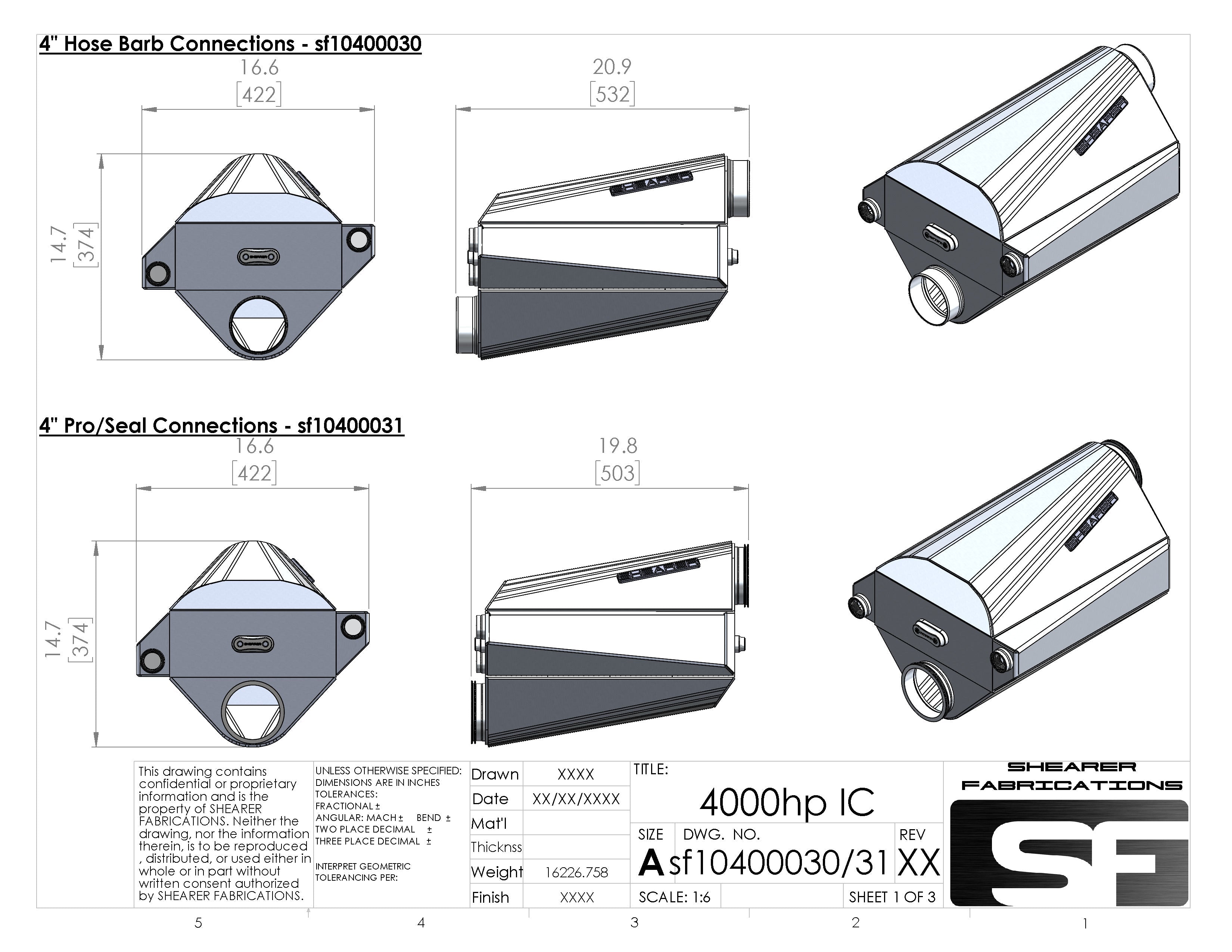 4000hp IC, Opposed