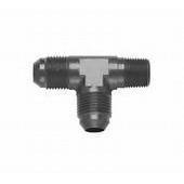 Fragola -3 AN x 1/8 NPT Tee Pipe On Run 482603-BL-Fragola-Motion Raceworks