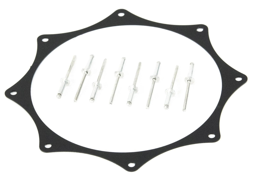 Black Anodized Exhaust Trim Ring (Single, 3"-5")-Motion Raceworks-Motion Raceworks