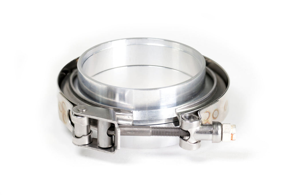 Motion Raceworks 4" Aluminum O-ring V-Band Set w/ Quick Release Clamp-Motion Raceworks-Motion Raceworks
