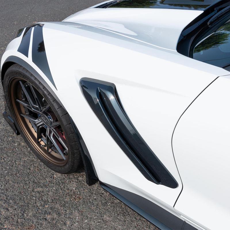 CORVETTE 14-19 ZR1 CONVERSION FRONT FENDER VENTS FOR GRAND SPORT, Z06